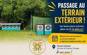 Passage au terrain extérieur
